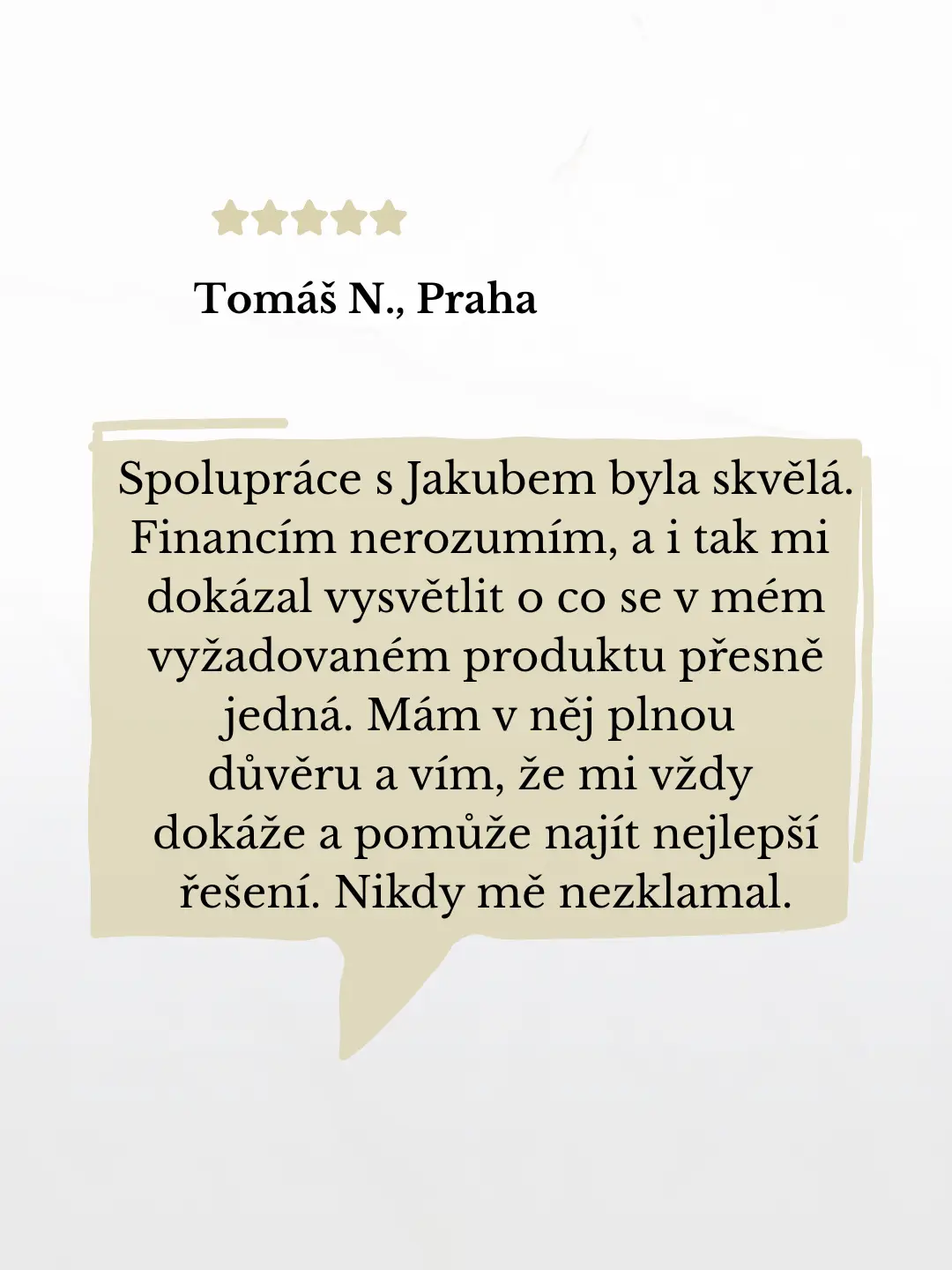 Reference spokojených klientů Finance Tomaštík
