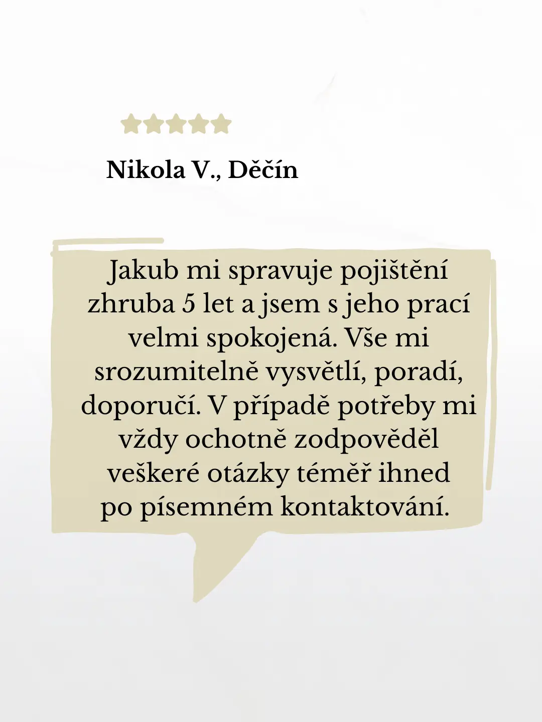 Klient Finance Tomaštík – pozitivní zkušenost s poradcem
