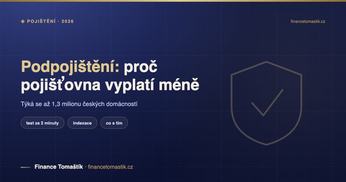 Podpojištění: proč vám pojišťovna vyplatí méně, i když roky platíte — Pojištění