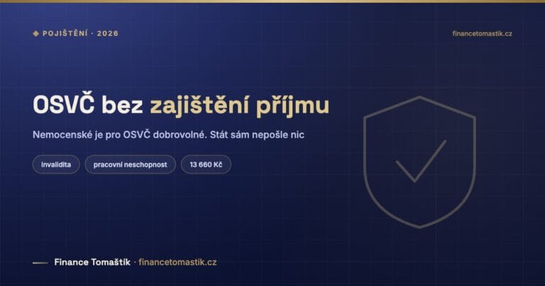 Podnikáte nebo živíte rodinu? Bez zajištění příjmu riskujete nejvíc