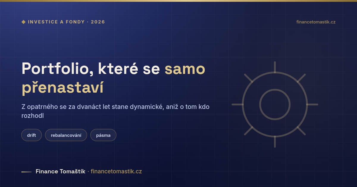 Drift portfolia – jak se z opatrného portfolia bez zásahu stane dynamické a k čemu slouží rebalancování